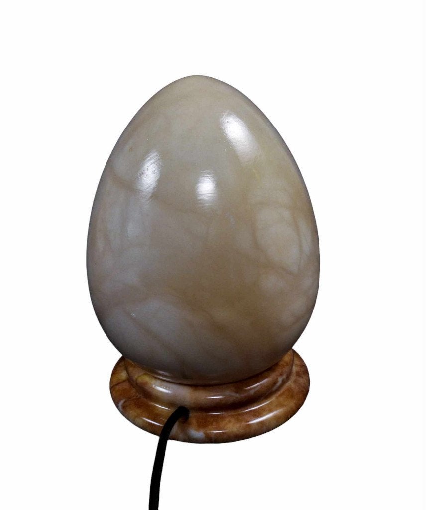 Lampe oeuf en pierre de 21 cm de haut, Enlèvement