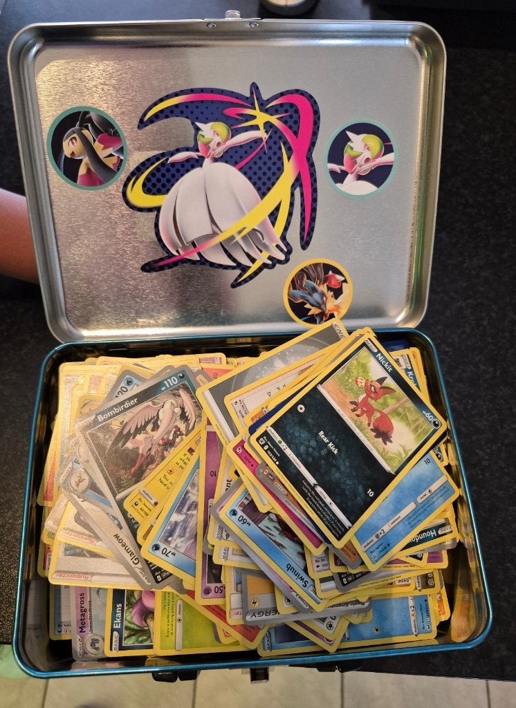 Pokemon kaarten 500 stuks + Box, Enlèvement ou Envoi, Utilisé, Plusieurs cartes