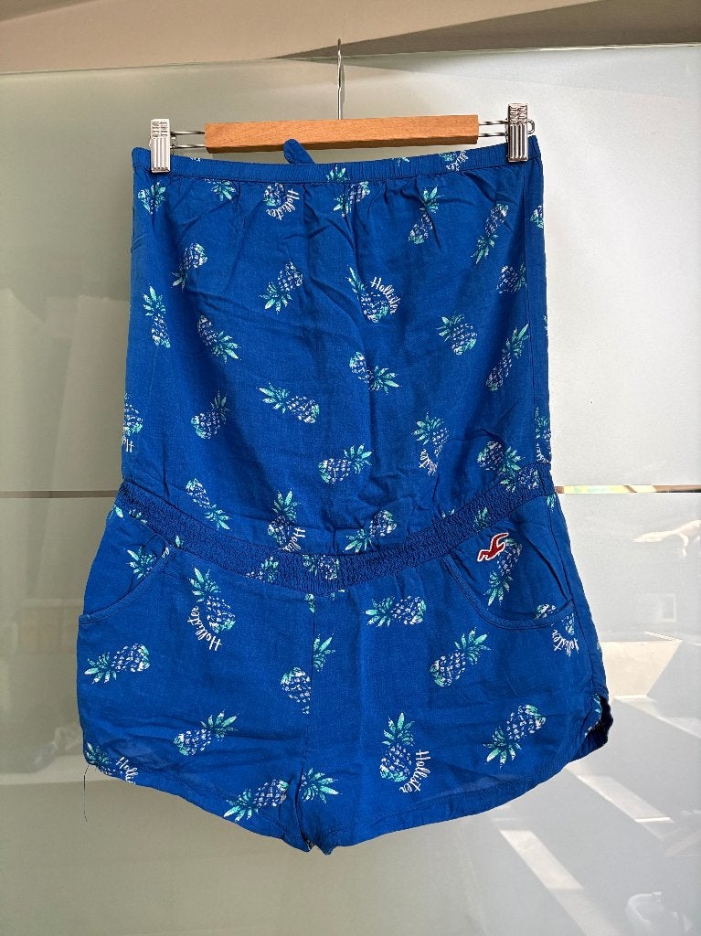 Hollister - Playsuit - Small, Blauw, Ophalen of Verzenden, Zo goed als nieuw, Maat 36 (S)