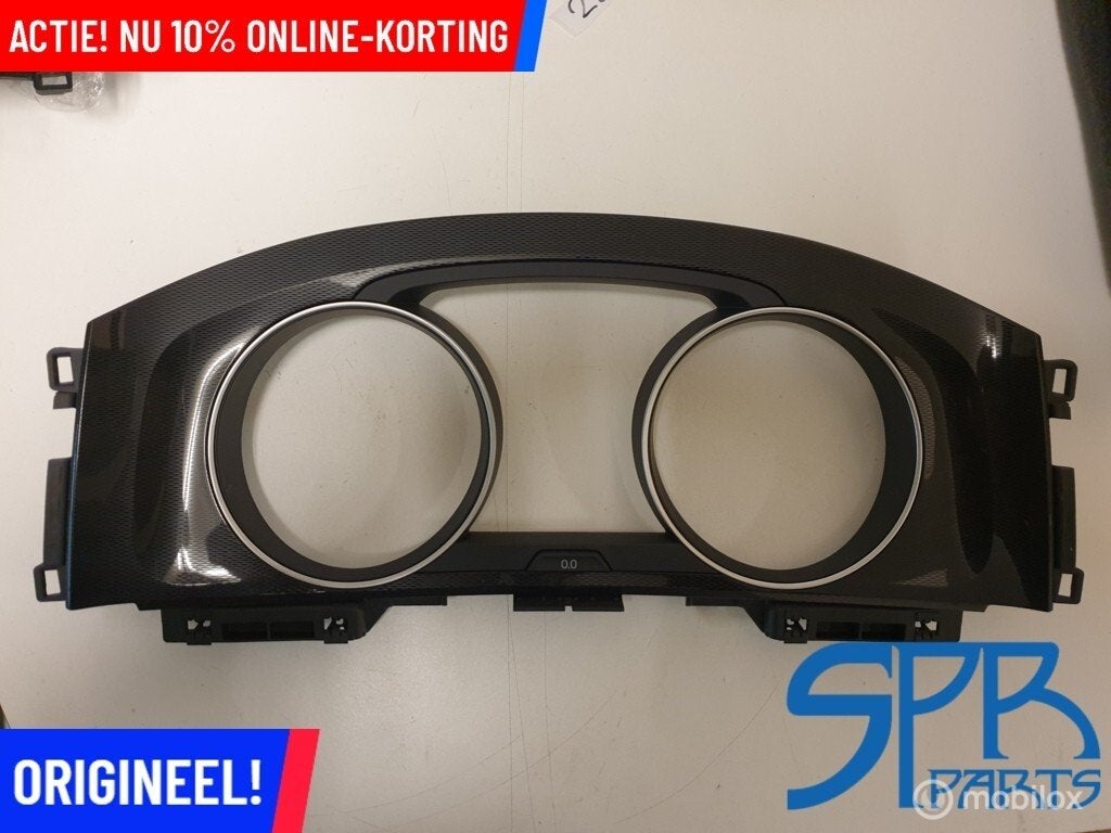 GOLF 7 RAND INLEG LIJST CARBON GTI Kilometerteller 5G0857059, Gebruikt, Volkswagen, Ophalen of Verzenden, Volkswagen