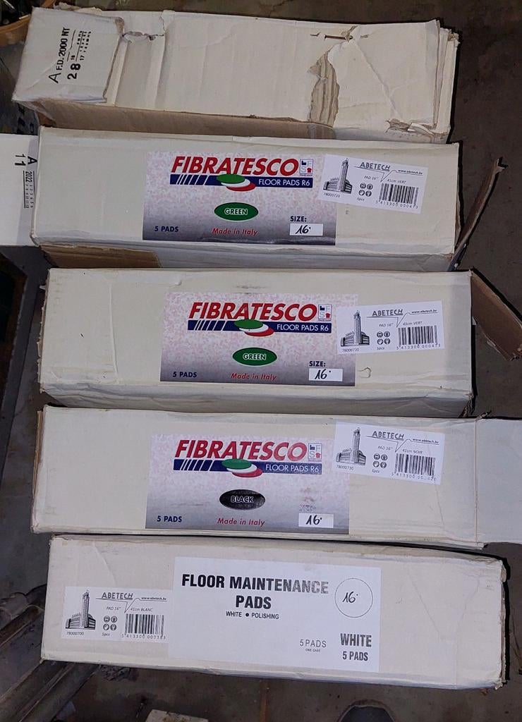 Fibratesco schrobpads 16 inch NIEUW 5 dozen mix kleuren, Doe-het-zelf en Bouw, Ophalen of Verzenden, Nieuw