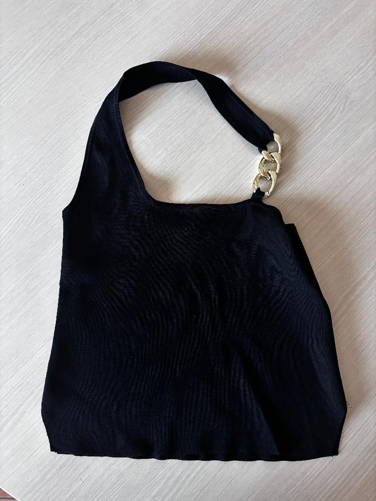 Pinko zwart rekbaar topje 1 x gedr, als nieuw Large, Kleding | Dames, Topjes, Pinko, Zwart, Maat 42/44 (L), Ophalen of Verzenden