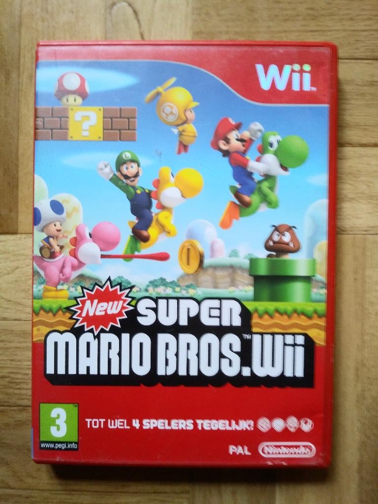 New super Mario Bros voor Wii of Wii U, Games en Spelcomputers, Ophalen of Verzenden, Zo goed als nieuw, Eén computer, Platform