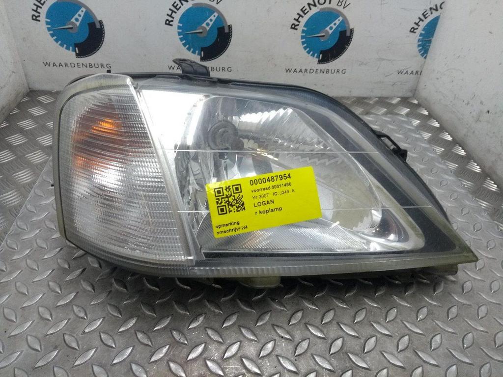 DACIA LOGAN LOGAN MCV  KOPLAMP R 2007, Auto-onderdelen, Ophalen of Verzenden, Gebruikt, Stiba lid