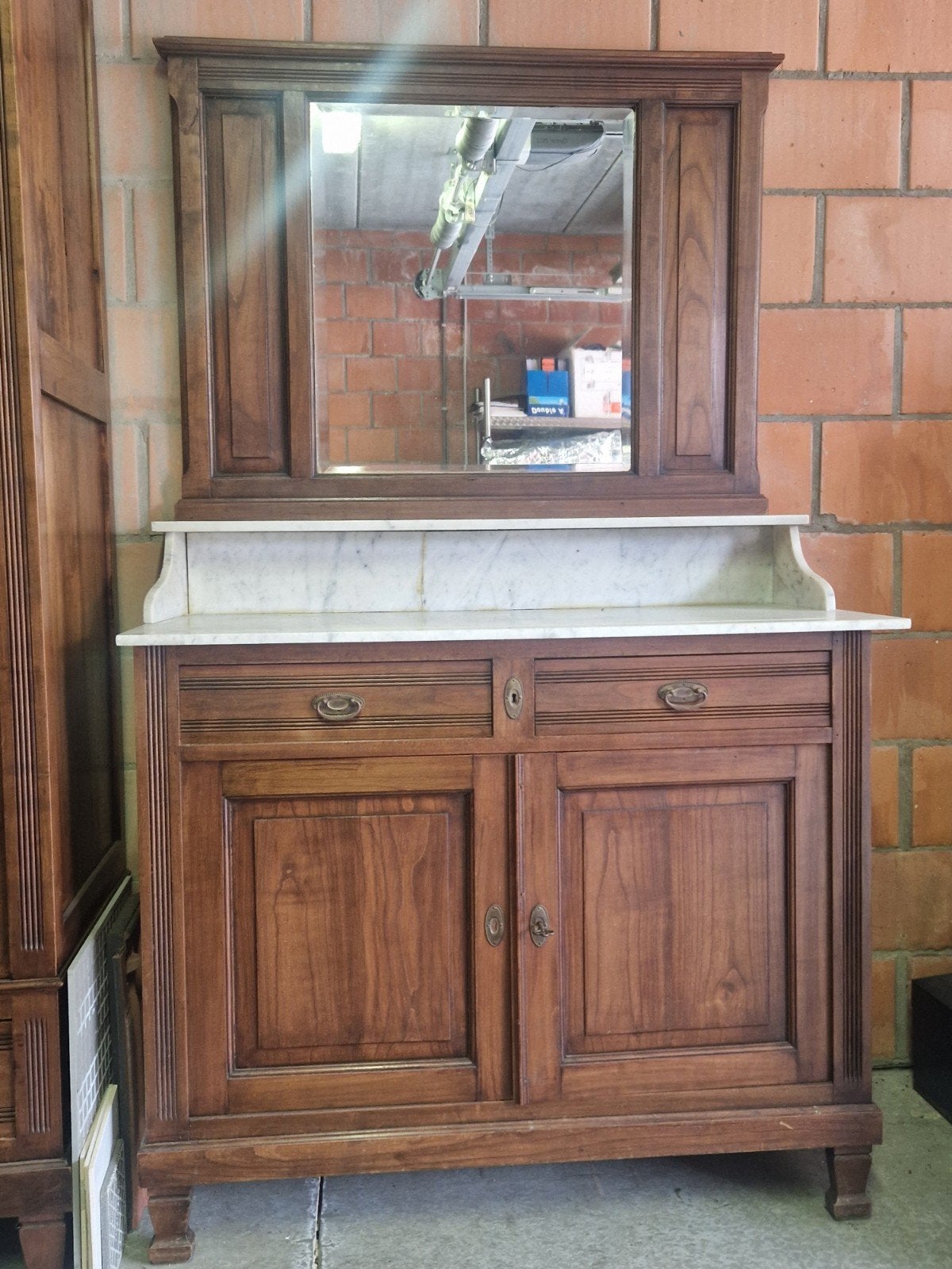 antieke eiken waskomkast/toilettafel, Huis en Inrichting, Kasten | Buffetkasten, Ophalen