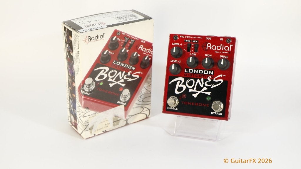 Radial Tonebone Bones London Dual Distortion (in doos), Muziek en Instrumenten, Ophalen of Verzenden, Gebruikt