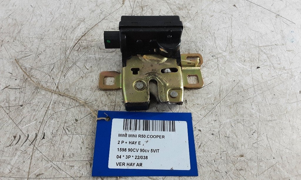 SERRURE COFFRE Mini Mini One / Cooper (R50) (4332301), Utilisé, Mini, Haillon arrière