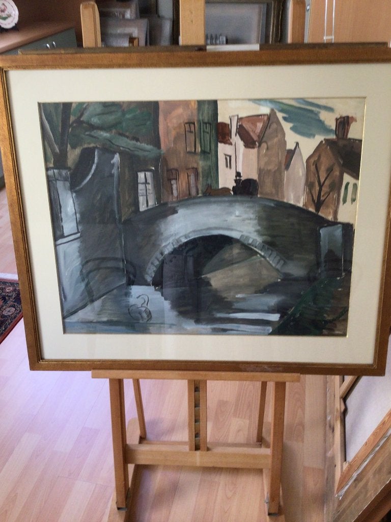 Jules Desutter., Antiek en Kunst, Kunst | Schilderijen | Klassiek, Ophalen, Gouache