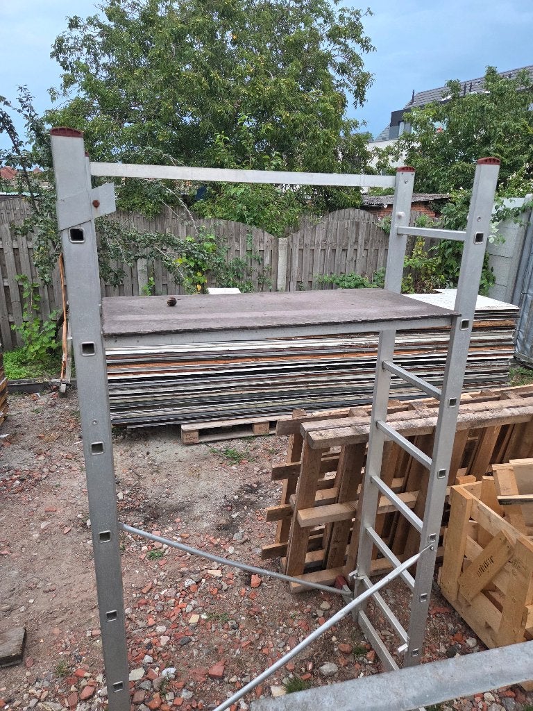 Aluminium steiger, Doe-het-zelf en Bouw, Steigers, Ophalen, Gebruikt, Rolsteiger of Kamersteiger, 2 tot 5 meter