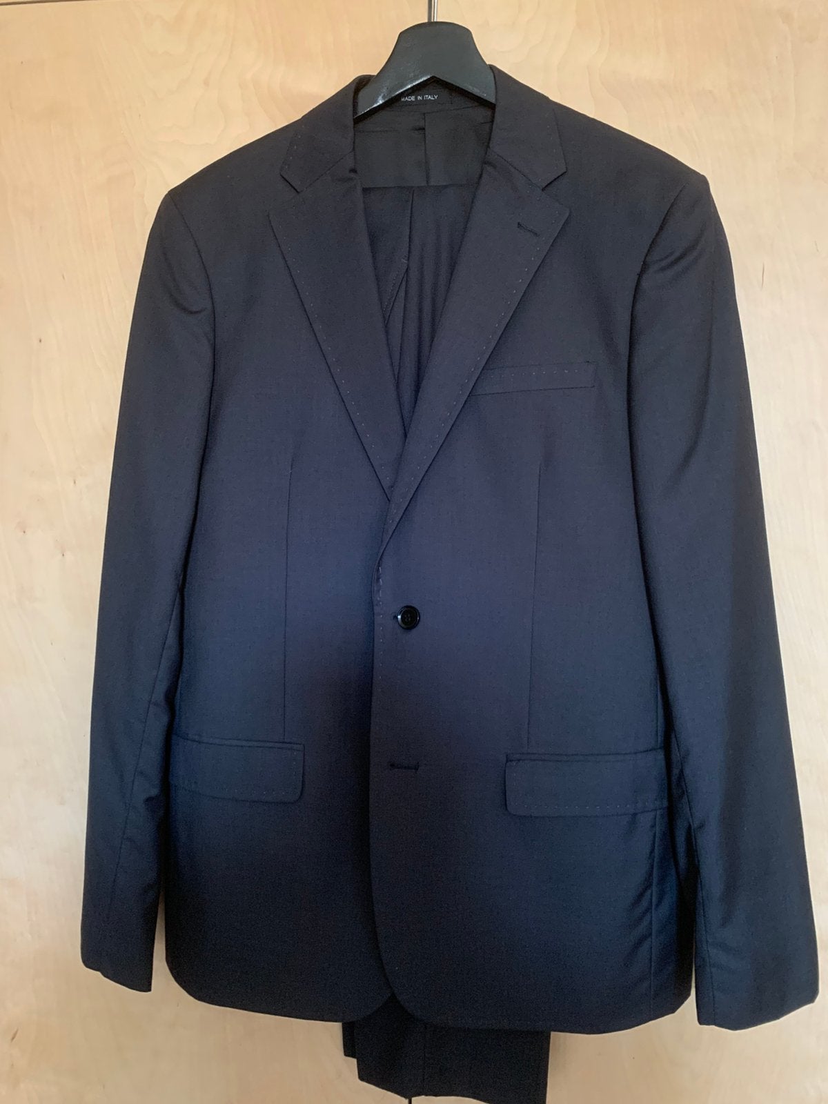 Costume noir sartorial en laine  54, Enlèvement ou Envoi, Comme neuf, Noir
