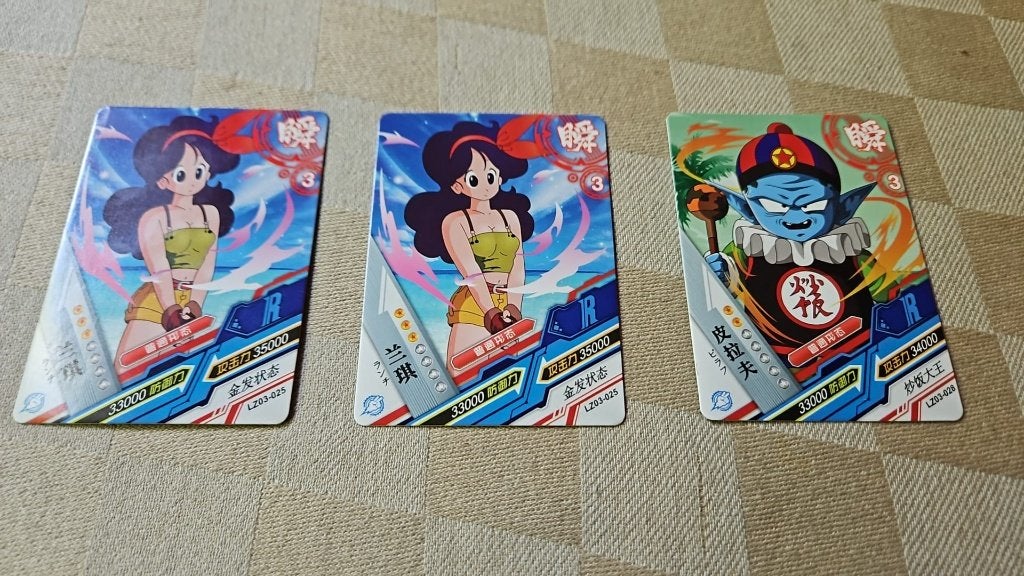 3 dragonball heroes cards Japanse Pilav en Launch, Ophalen of Verzenden, Nieuw, Meerdere kaarten