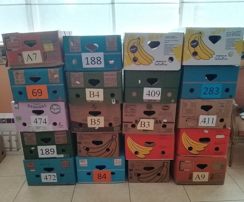 20 Bananendozen, Bricolage & Construction, Casiers & Boîtes, Enlèvement, Utilisé