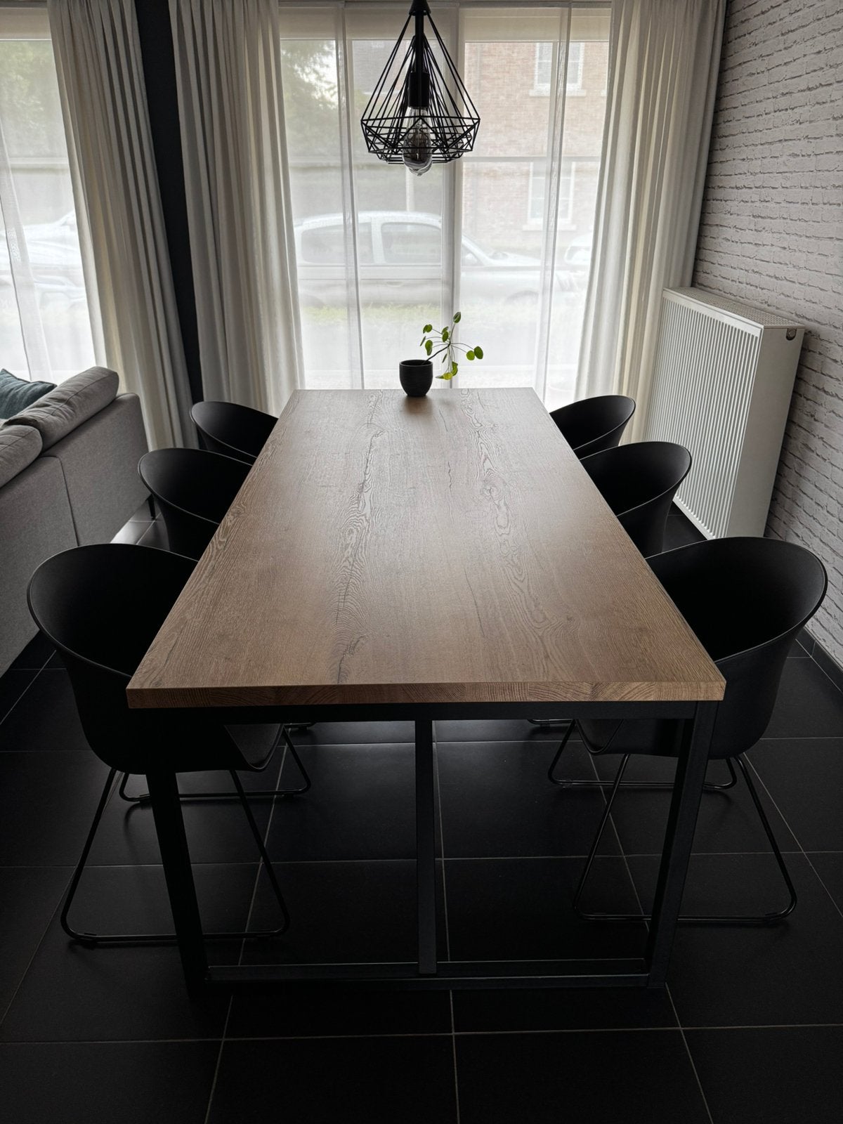 Tafel + 6 stoelen, Ophalen, Zo goed als nieuw