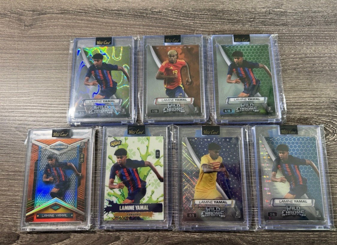 Lamine Yamal - Wild Card #’d Rookie Card Lot - Qty: 7, Verzamelen, Verzenden, Zo goed als nieuw