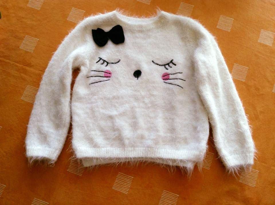 Witte trui voor meisjes van 4 jaar, Kinderen en Baby's, Kinderkleding | Maat 104, Meisje, Trui of Vest, H&M, Ophalen of Verzenden