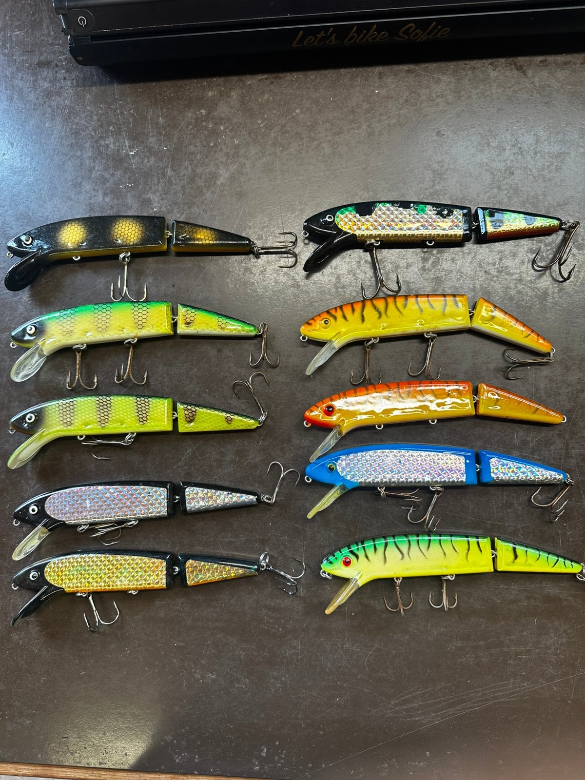 10x Grandma Lures 7,5 inch jointed te koop., Enlèvement, Utilisé