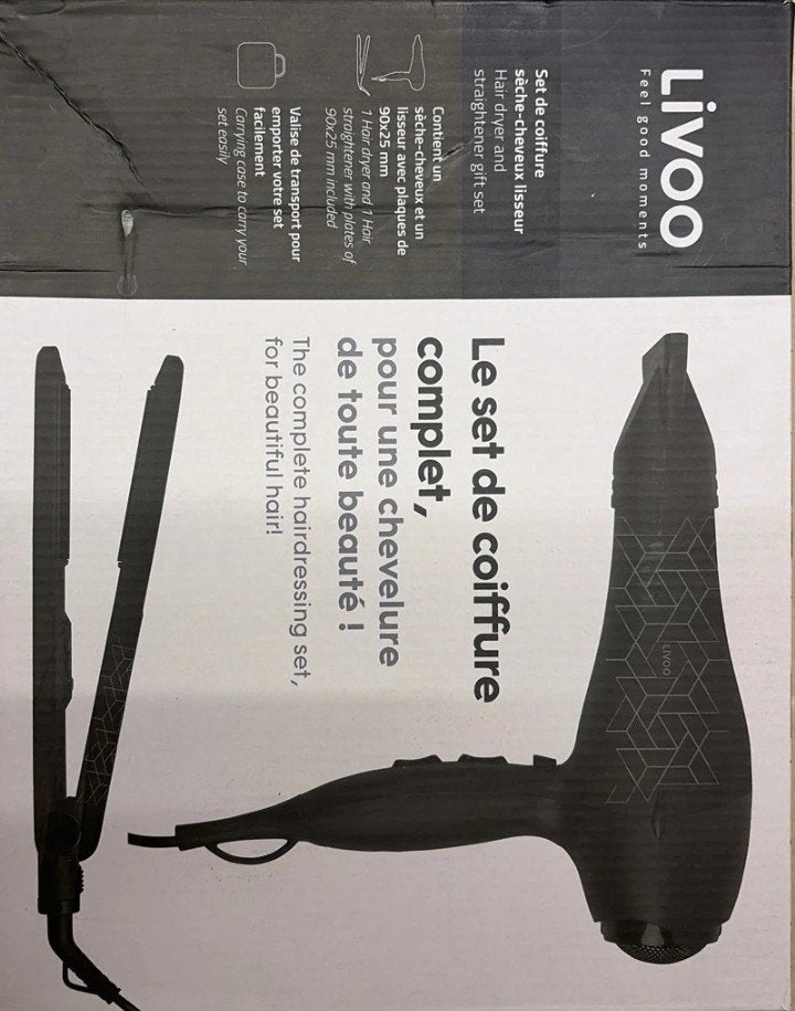 Sèche cheveux et lisseur neuf Livoo, Envoi, Neuf, Sèche-cheveux