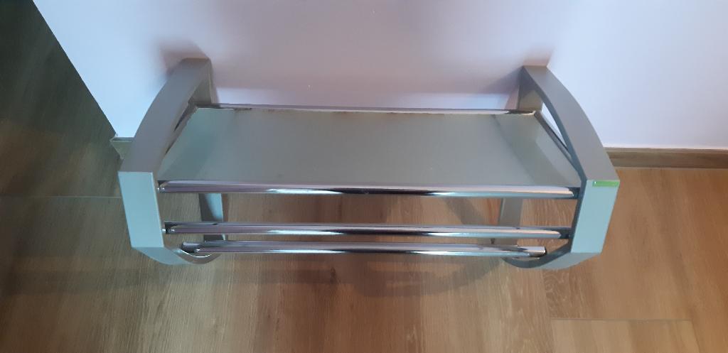 Handdoekenrek met glazen plankje, Huis en Inrichting, Badkamer | Badtextiel en Accessoires, Ophalen, Gebruikt, Overige kleuren