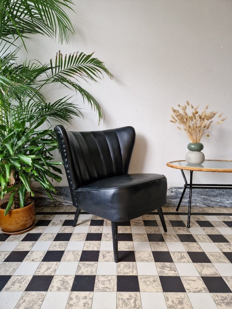 Vintage sixties cocktail zeteltje | Expo 58 fauteuil | retro, Moins de 75 cm, Enlèvement, Utilisé, 50 à 75 cm