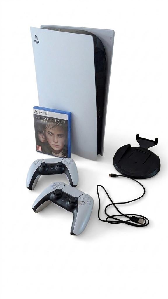 PS5, editie met discspeler, 2 controllers, 1 game, Games en Spelcomputers, Ophalen
