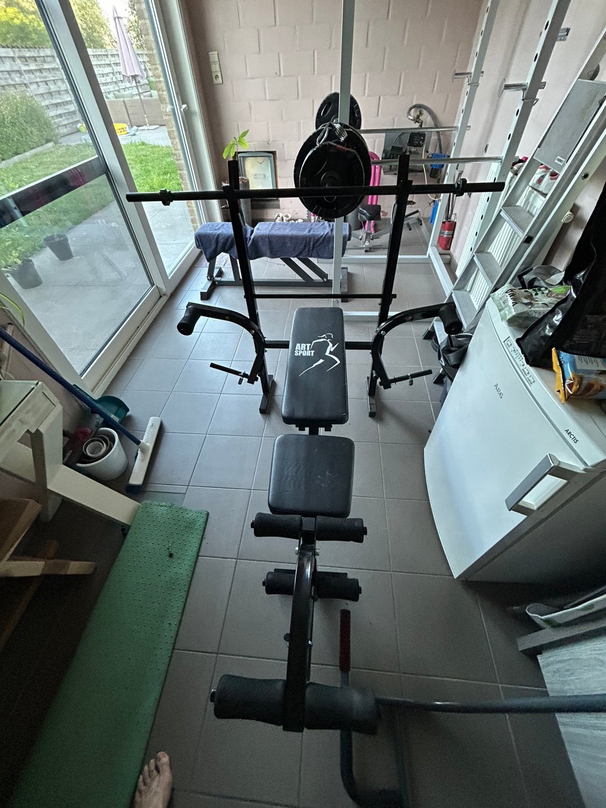 Amateur bench met extra’s, Sport en Fitness, Fitnessmaterialen, Ophalen, Zo goed als nieuw