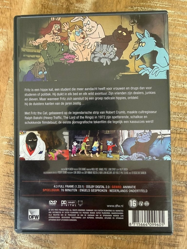 DVD Fritz le chat, Enlèvement ou Envoi, Animation, Américain, Comme neuf