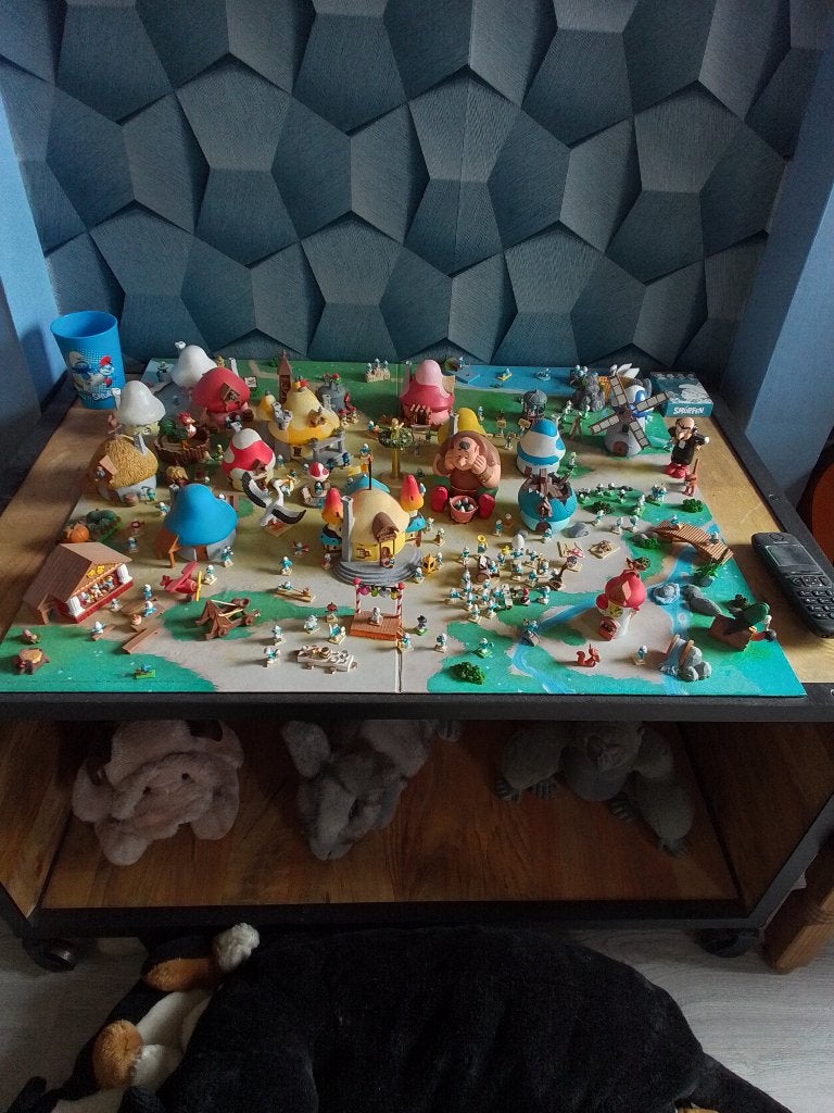 schtroumpfs smurf smurfen village collection hachette ., Collections, Enlèvement, Utilisé, Différents Schtroumpfs, Poupée, Figurine ou Peluche