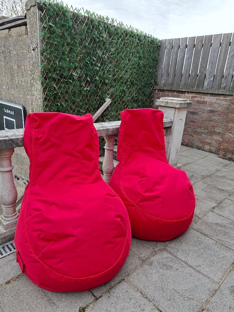 Pouf, Enlèvement, Utilisé, Rouge, Siège-poire