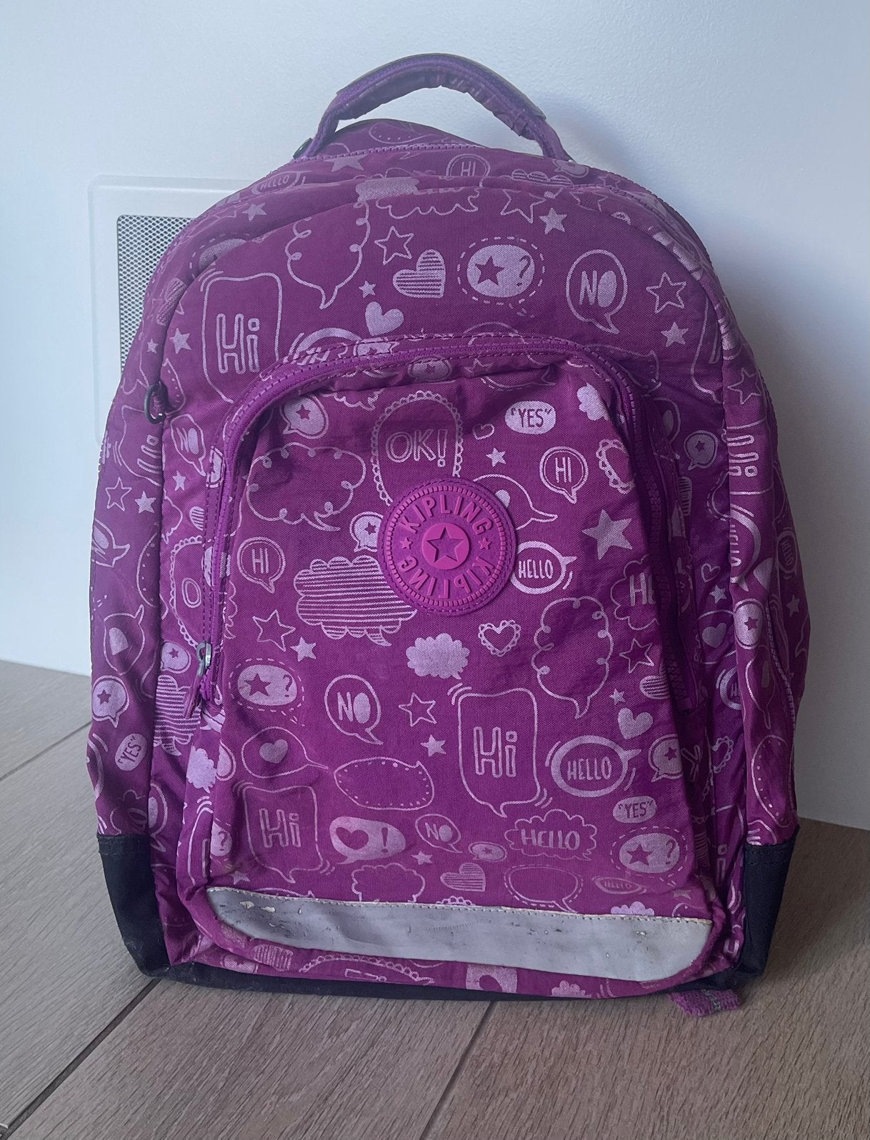 Kipling boekentas, Ophalen, Gebruikt, Rugtas, Paars