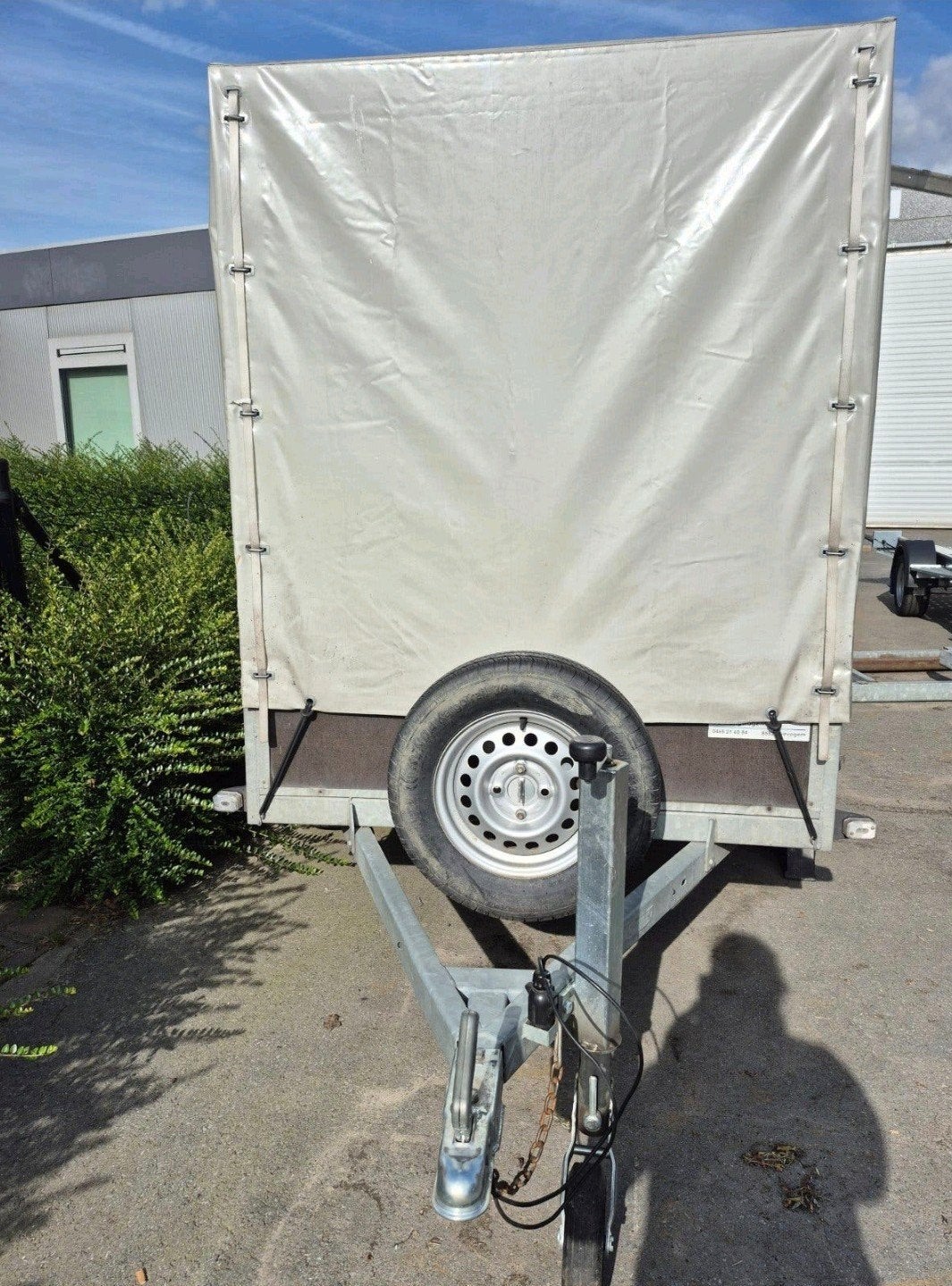remorque d'occasion avec auvent de remorque, essieu simple, Enlèvement, Utilisé