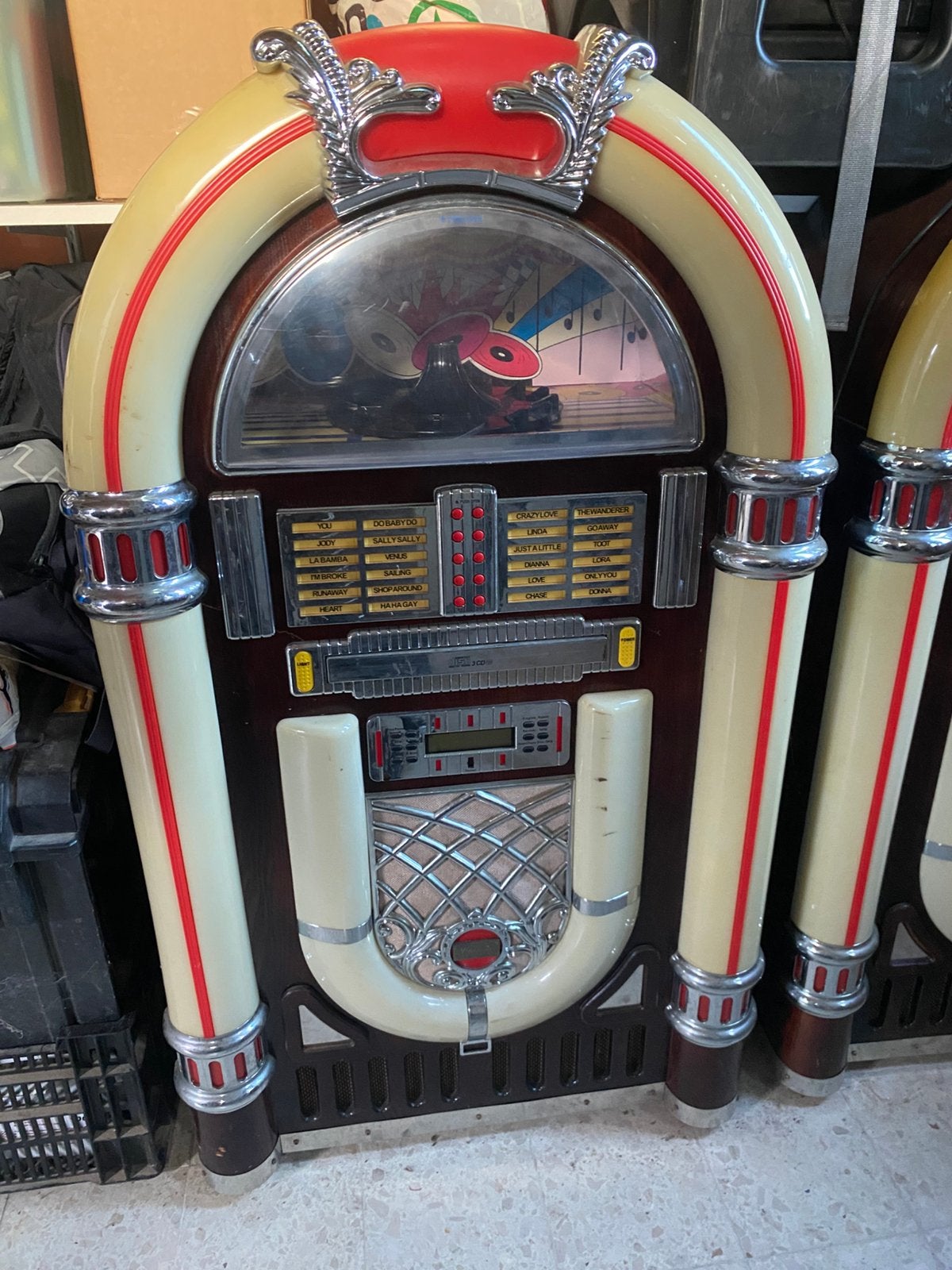 2x jukebox werkend radio en cd speler, Enlèvement, Utilisé, Wurlitzer