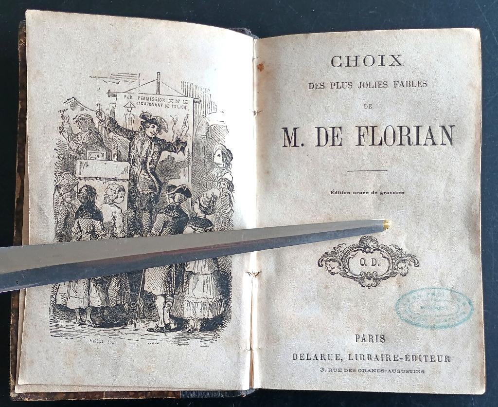 Choix des plus jolies fables de M.de Florian, Enlèvement ou Envoi