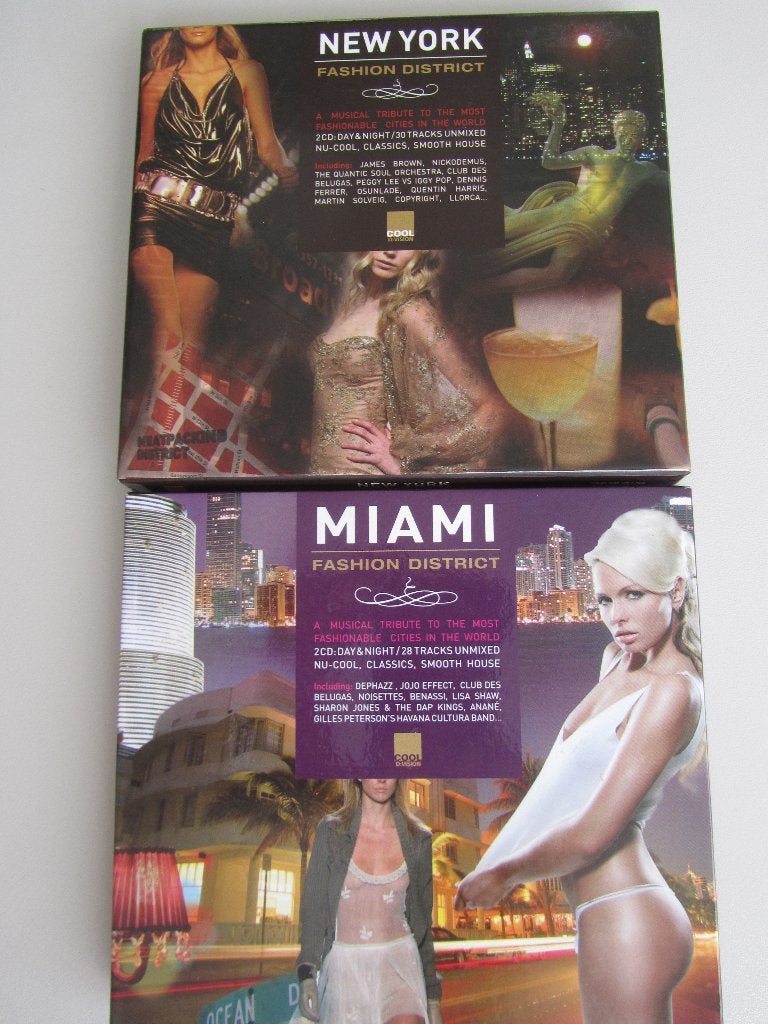 2 DUBBELCDS FASHION DISTRICT "MIAMI" & "NEW YORK", CD & DVD, CD | Dance & House, Enlèvement ou Envoi, Comme neuf, House, Compilation