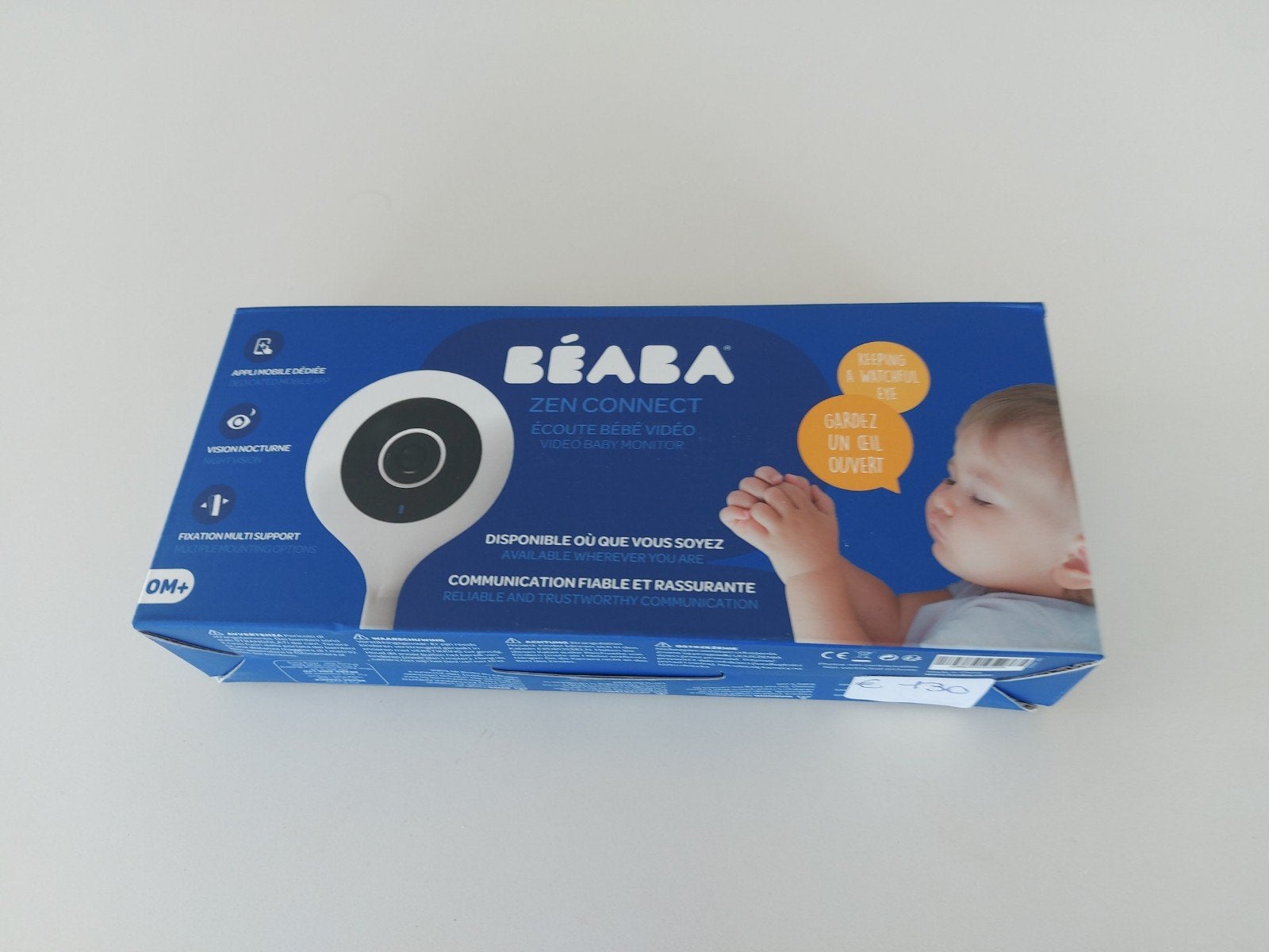 Moniteur pour bébé Zen Connect Béaba avec caméra, Enfants & Bébés, Enlèvement ou Envoi, Comme neuf, Caméra