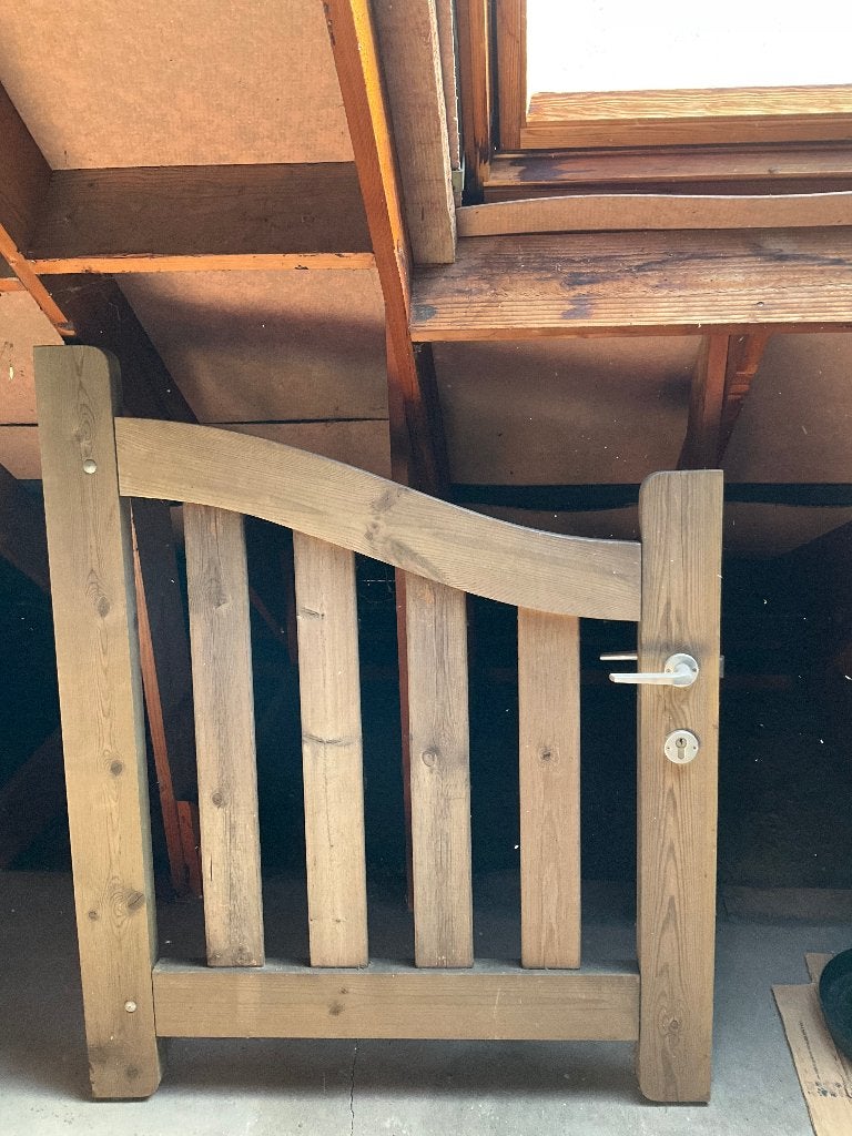 Houten tuinhekken, Tuin en Terras, Ophalen, Gebruikt, Hout, Tuinhek
