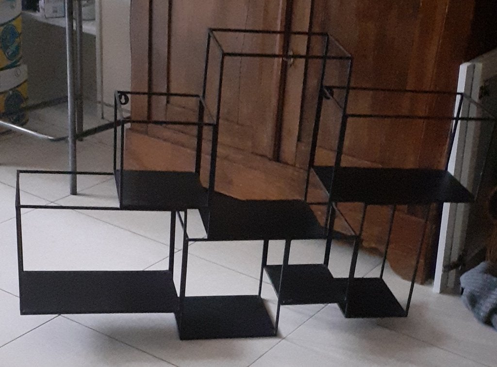Etagère murale noire, Enlèvement, Utilisé