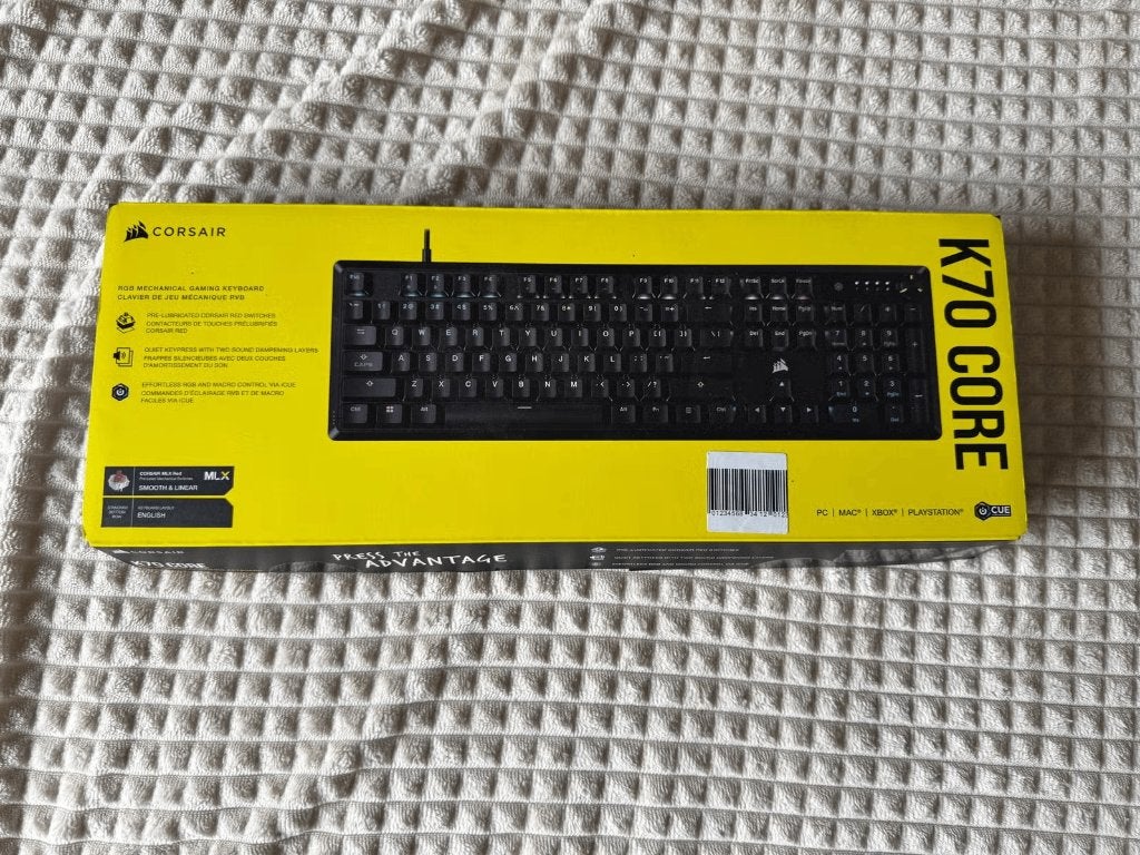 Corsair k70 core toetsenbord, Azerty, Ophalen of Verzenden, Zo goed als nieuw, Bedraad