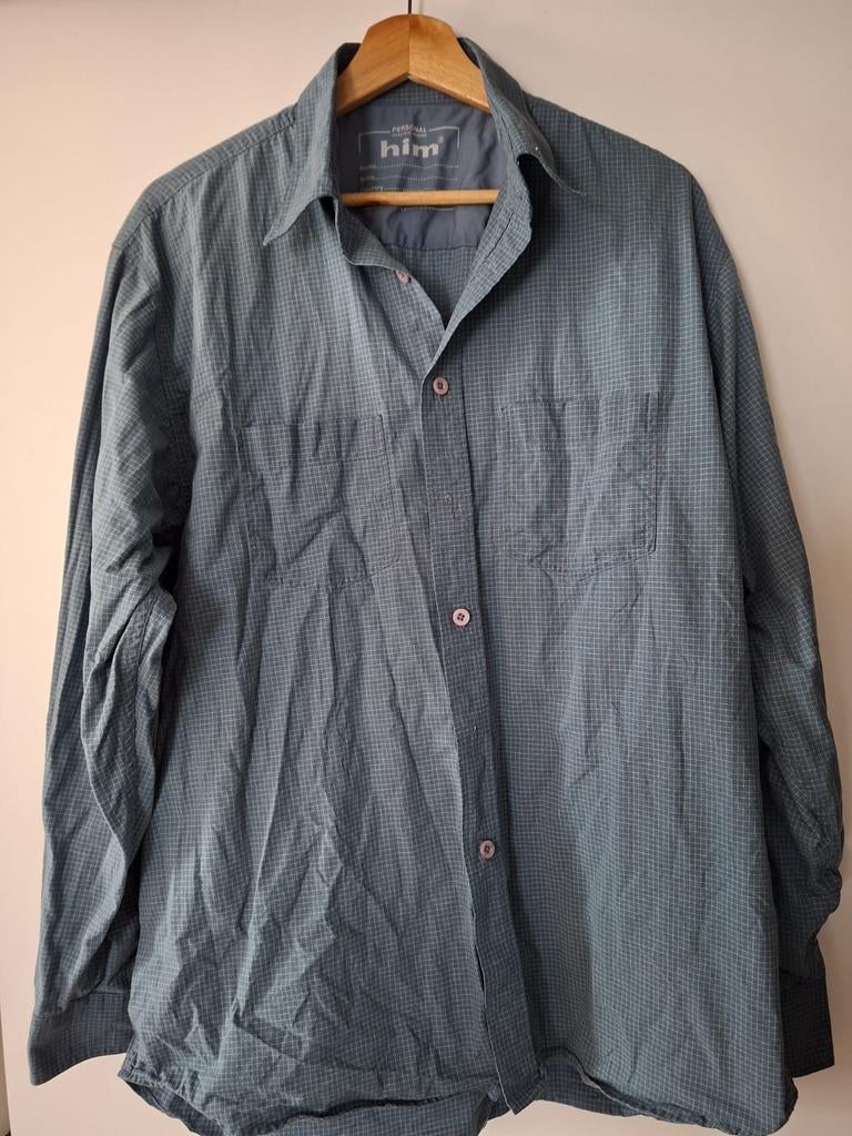 Chemise à carreaux, bleue, taille L, WE, Enlèvement ou Envoi, Bleu