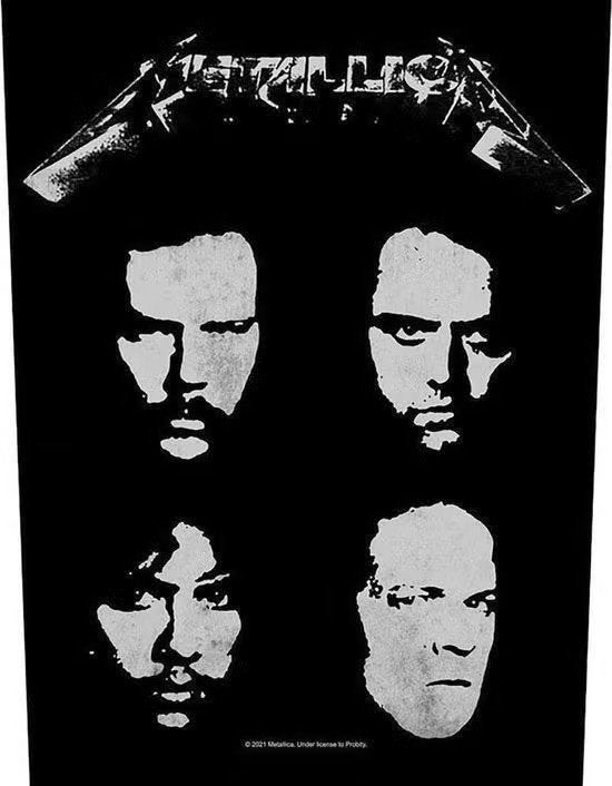 Metallica - Black Album - Rugpatch officiële merchandise, Ophalen of Verzenden, Nieuw