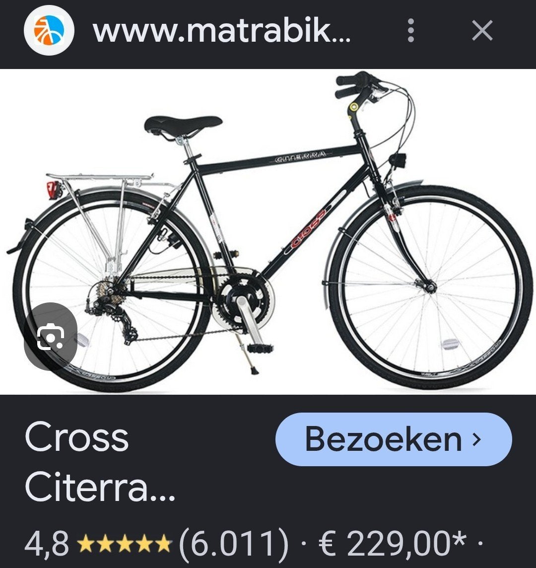 herenfiets, Neuf, Frein sur jante, Moins de 10 vitesses, Enlèvement