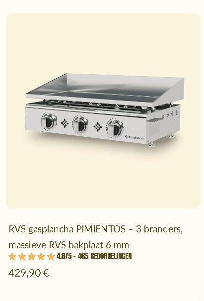 plancha avec plaque de cuisson en acier inoxydable, Enlèvement ou Envoi, Utilisé, Zie foto