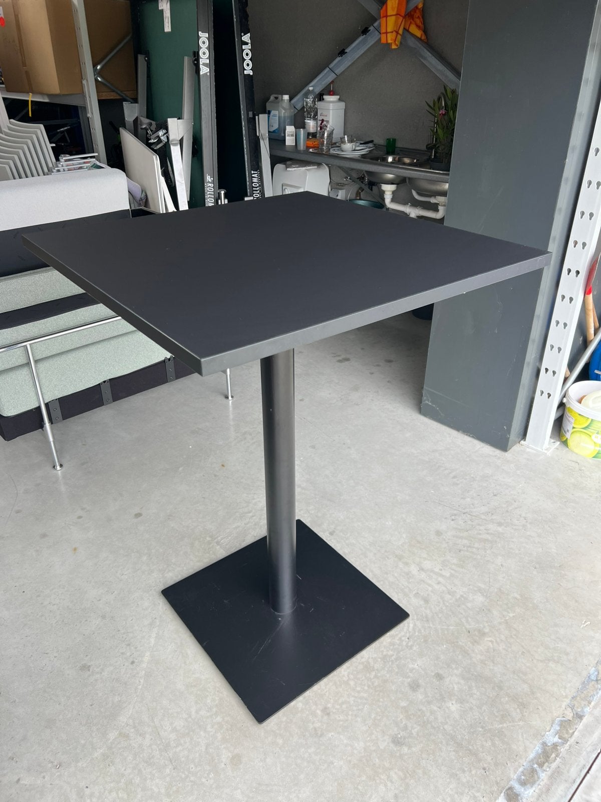 Statafel bartafel zwart 4stuks, Enlèvement, Utilisé