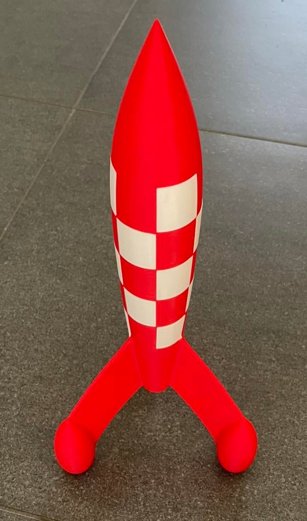 Raket kuifje/ tin tin, Ophalen