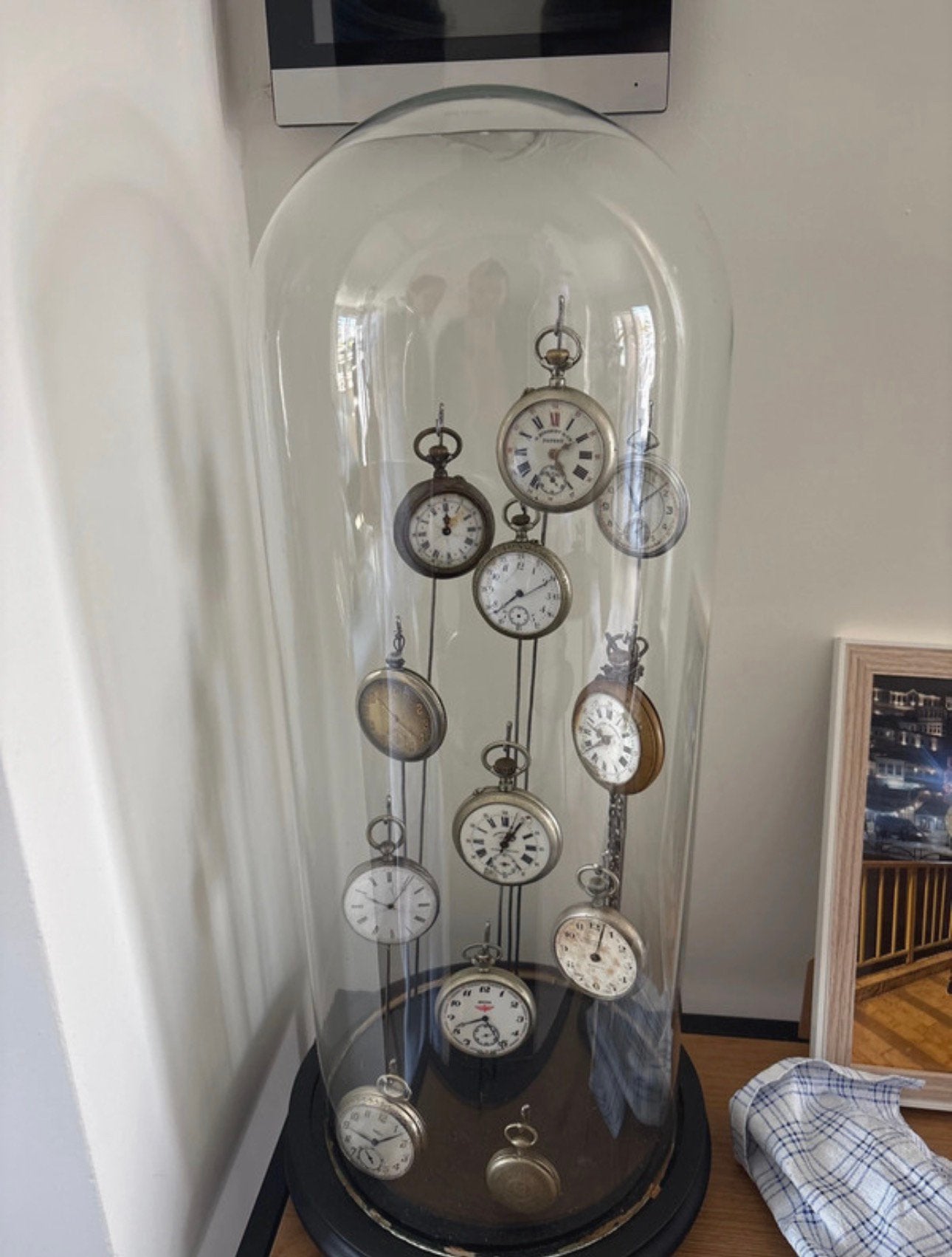 Zakhorloges, Huis en Inrichting, Woonaccessoires | Stolpen, Glas, Ophalen of Verzenden, Gebruikt