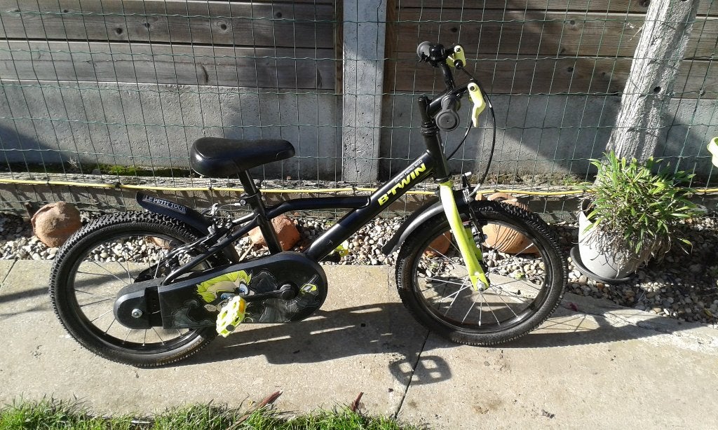 kinderfiets 16 inch, Ophalen, Zo goed als nieuw, 16 tot 20 inch, Zijwieltjes