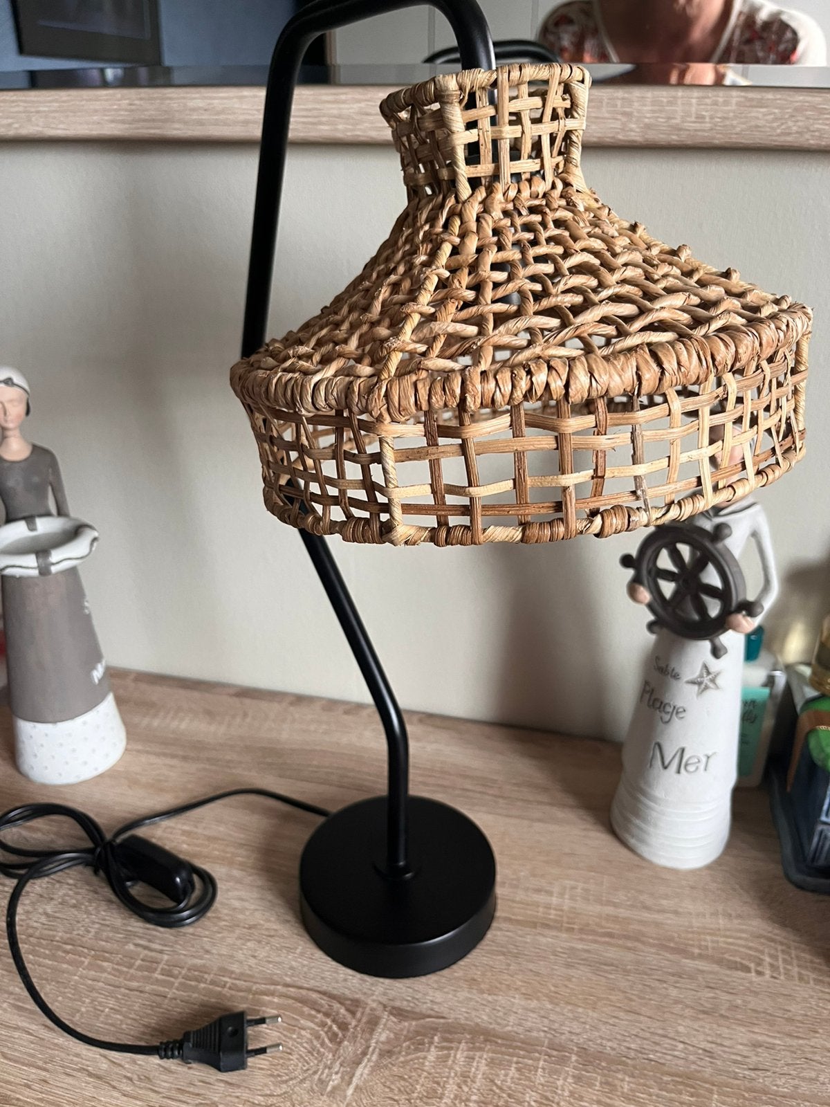 Rieten lamp, Ophalen, Zo goed als nieuw