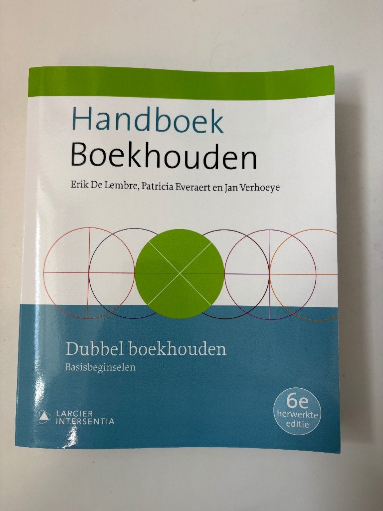 Handboek boekhouden - dubbel boekhouden, Ophalen of Verzenden, Zo goed als nieuw, Accountancy en Administratie