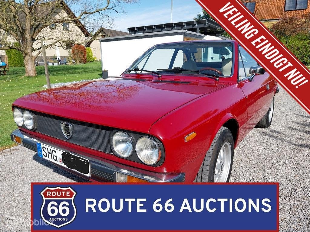 Lancia Beta Coupe | 1977 | Route 66 Auctions, Auto's, Zwart, Bedrijf, Handgeschakeld, Overige carrosserie