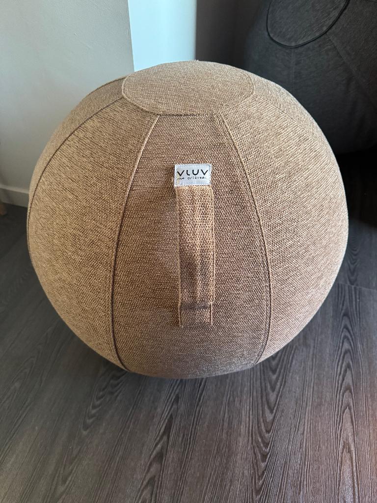 ZITBAL VLUV STOV BALCONCEPT NIEUW, Maison & Meubles, Chaises de bureau, Neuf, Chaise boule, Beige, Enlèvement