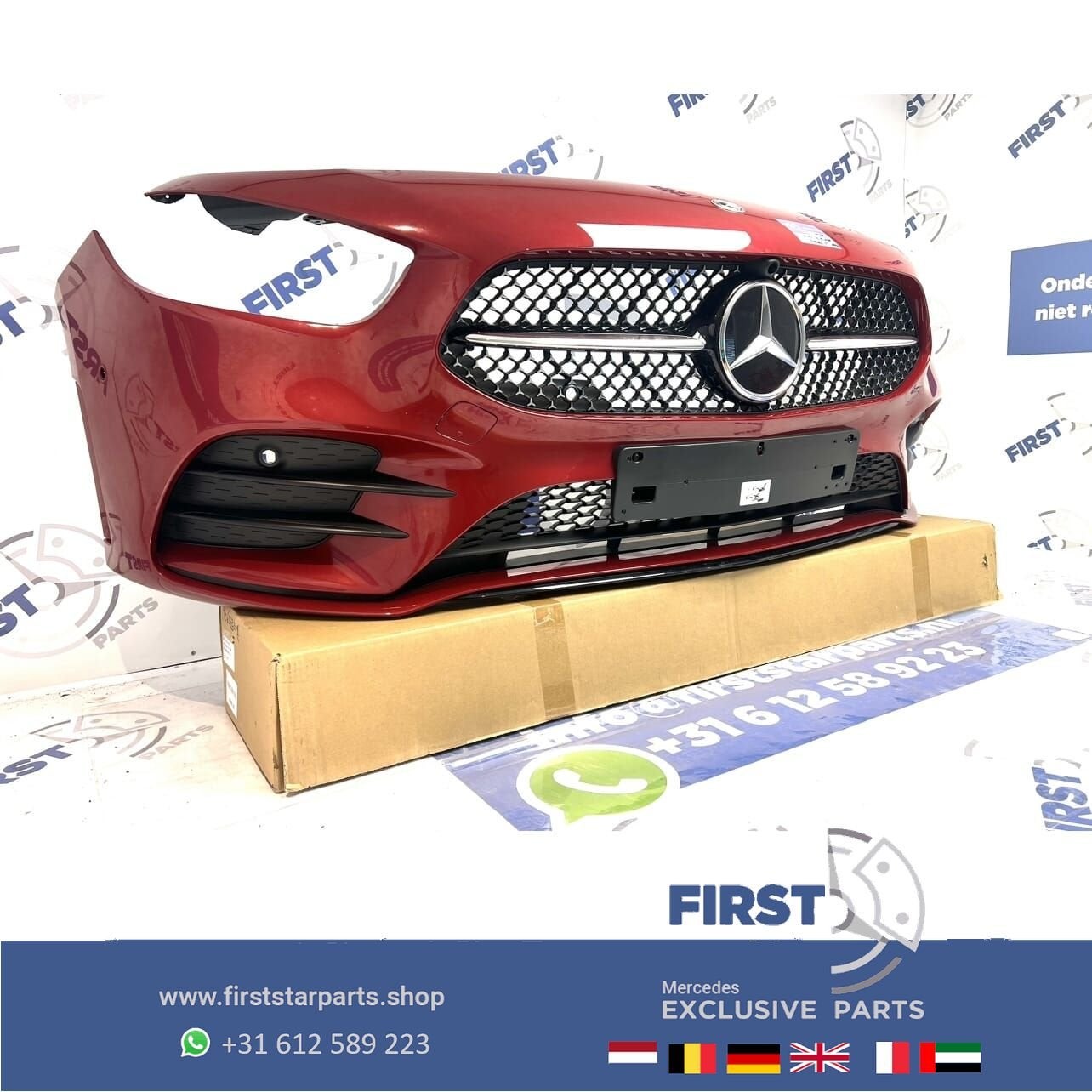 W247 B KLASSE FACELIFT AMG VOORBUMPER COMPLEET + STARS GRIL, Gebruikt, -, Voor, Ophalen of Verzenden